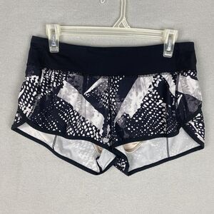 Lululemon Speed Up Shorts Lined Workout Running Athletic Multi Black Size 6
